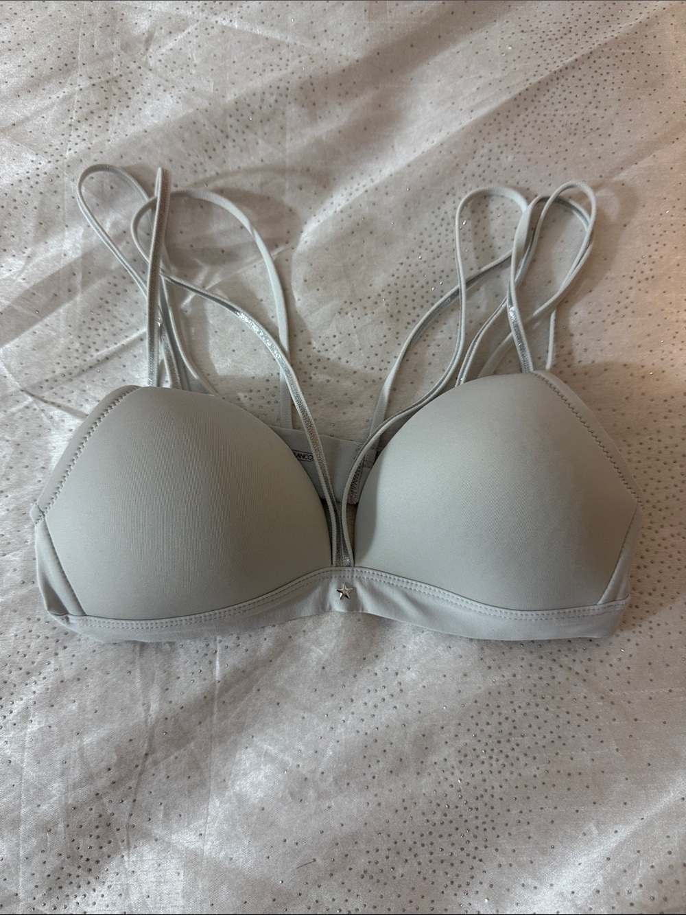 Punto blanco Light Gray Padded Strappy Bra - Women Intimates size 32